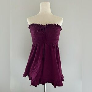 Aeropostale Plum Tube Top Babydoll in Medium